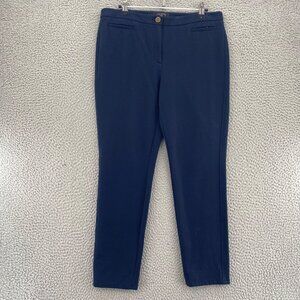 Talbots Pants Womens 10 Petite Dalton Navy Stretch Skinny Leg Office Career Work